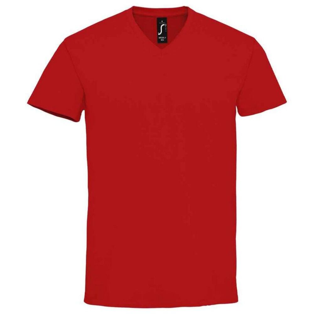 SOLS Mens Imperial V Neck / Red